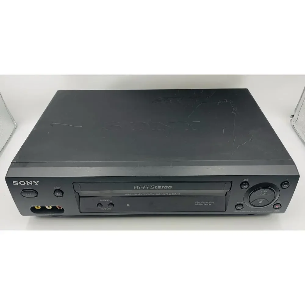 SONY VCR VHS PLAYER SLV-N500 HI FI STEREO VIDEO CASSETTE RECORDER TESTED